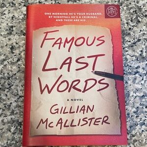 ❤️5/$15 Famous Last Words by Gillian McAllister